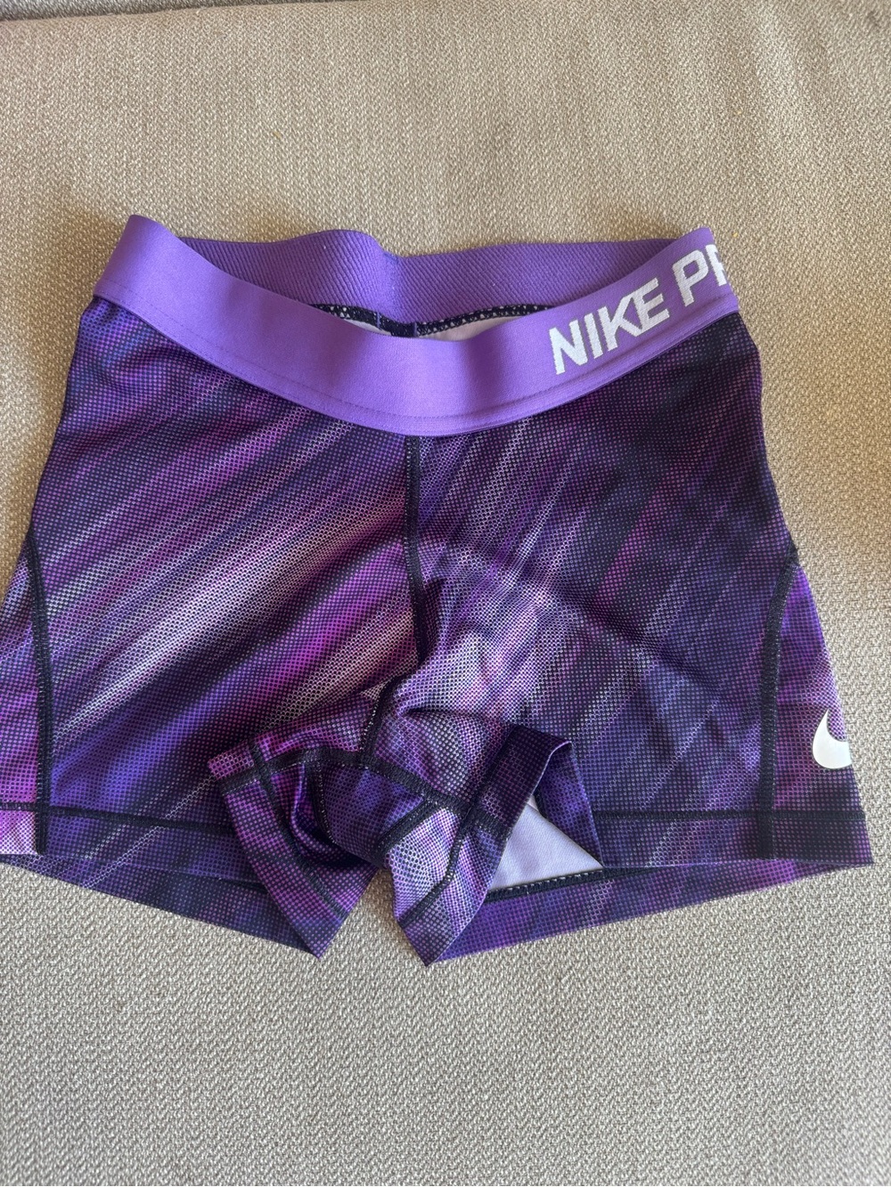 Nike Women’s Purple Gradient Bike Shorts